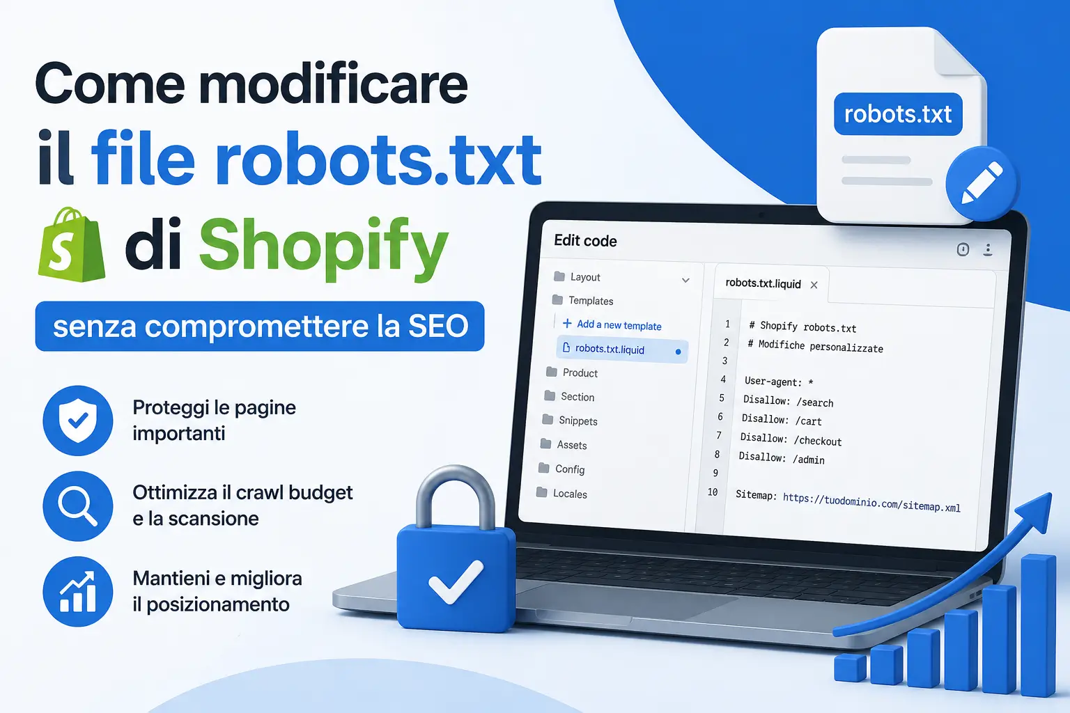 Come modificare il file robots.txt di Shopify senza comprometterne la SEO
