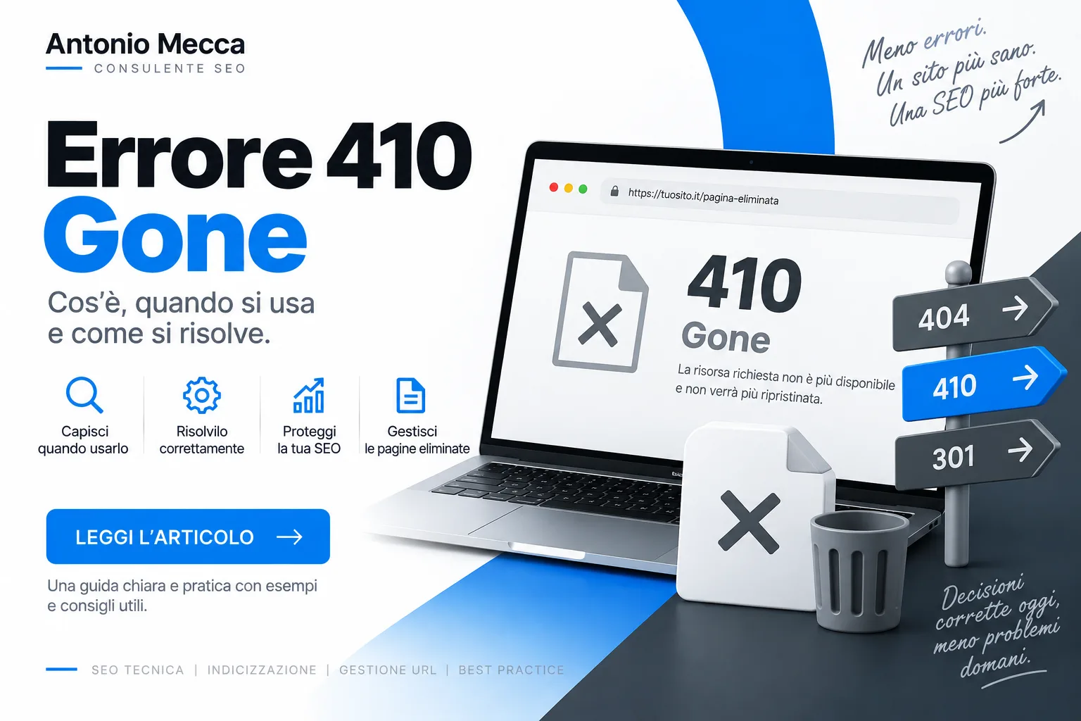 Errore 410 gone cos'è e come si risolve